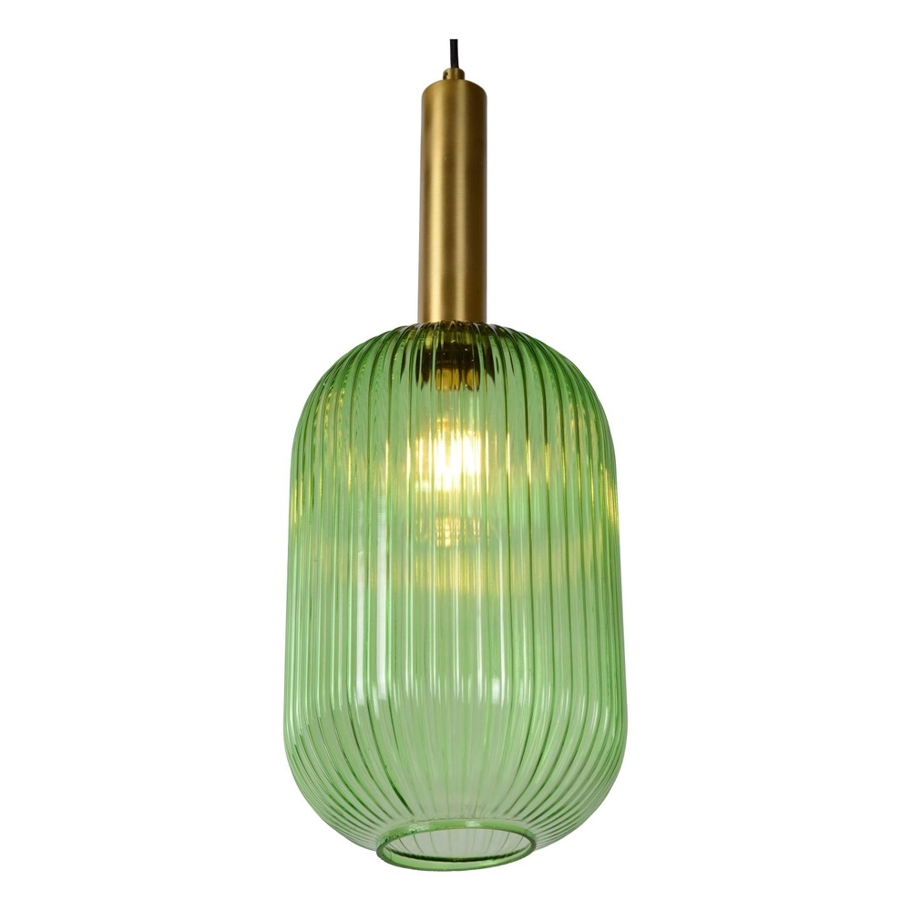 Pendellampe Maloto Ø 20cm grün Lucide 5411212451170