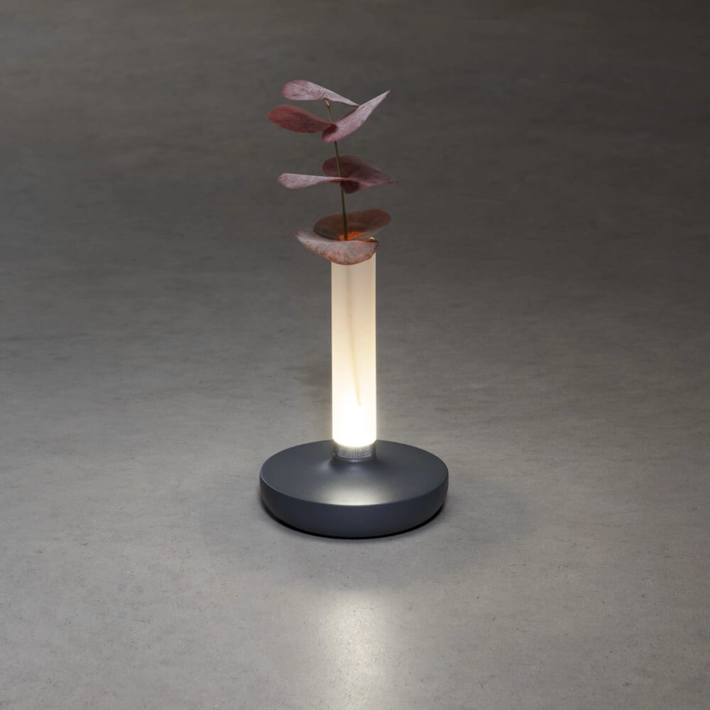 Wiederaufladbare Tischlampe Biarritz Anthrazit KonstSmide 7318308273730