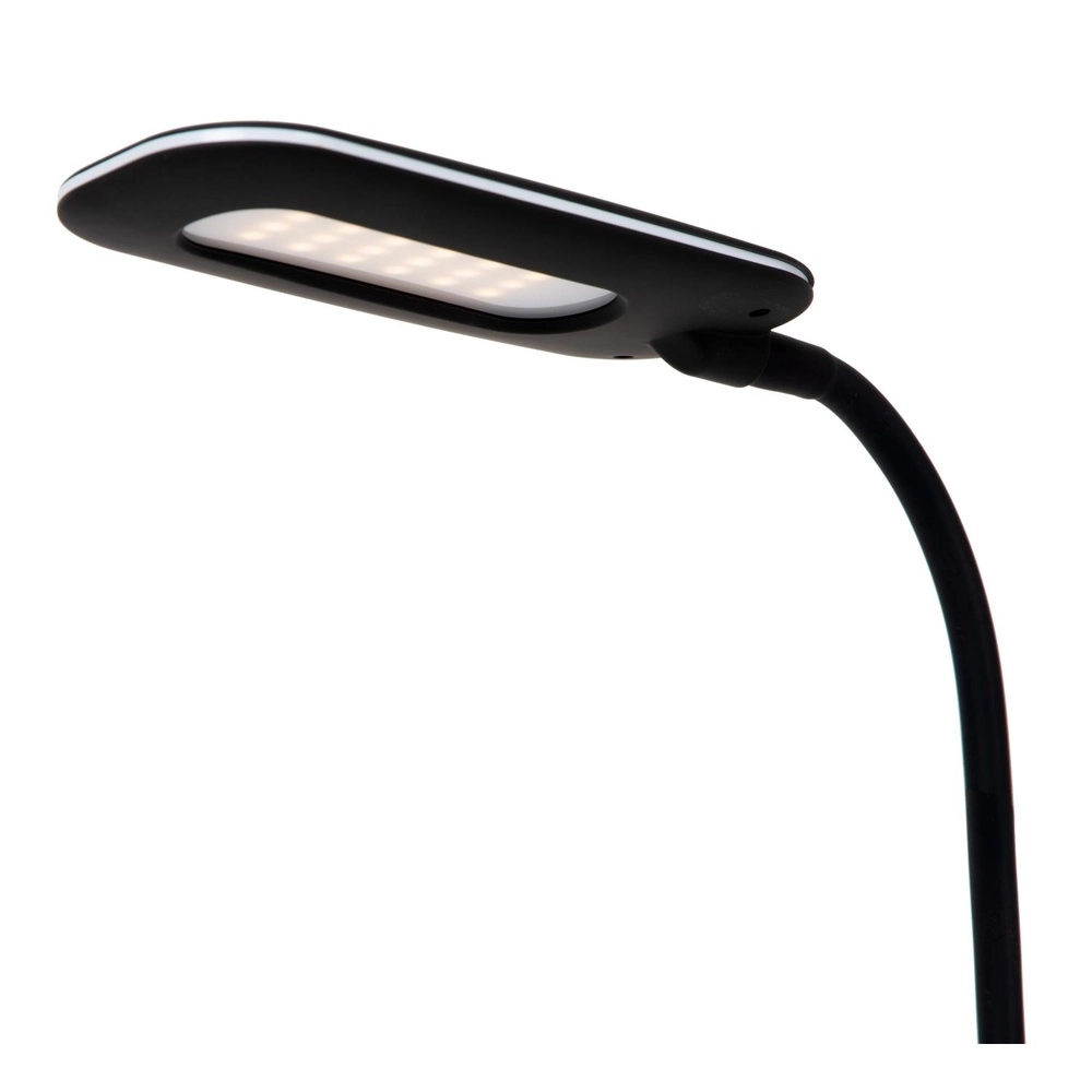 Schreibtischlampe Penny Mit drahtlosem Ladepanel schwarz Lucide 5411212185914