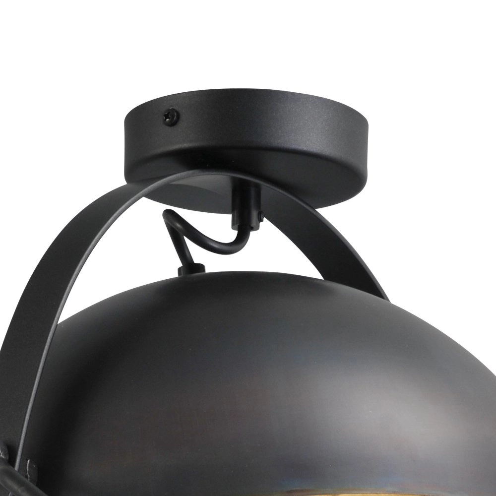 Deckenleuchte Industria 30 cm Gunmetal mit altem gold Masterlight 8718121236377