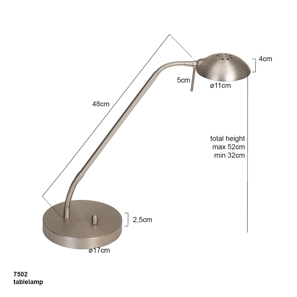 LED Schreibtischlampe Mexlite Steinhauer 8712746096392