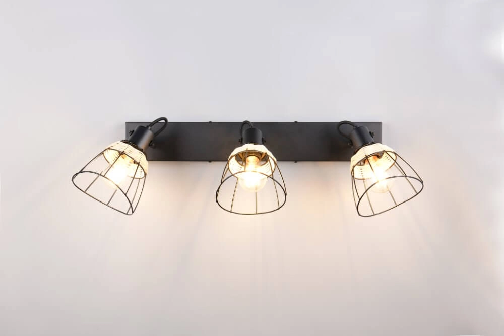 Schwarze Deckenleuchte Jerome Bauform 4-flammig Trio 4017807637717