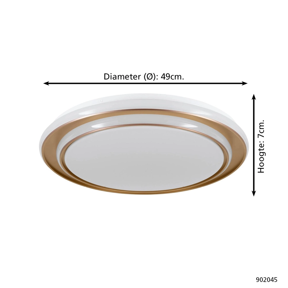 Deckenleuchte Moschetta gold Ø 49cm Eglo 9008606357406