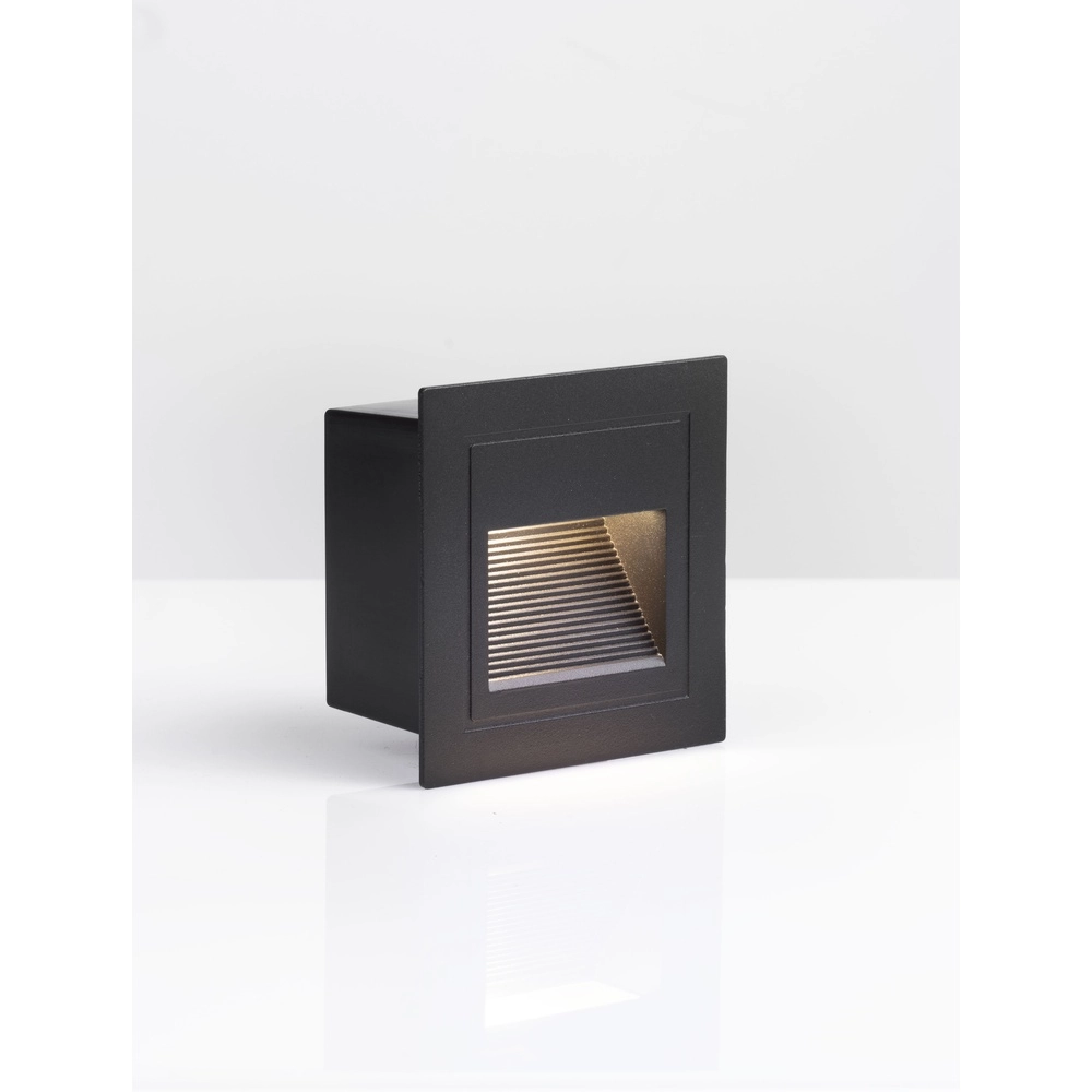 Quadratische Einbauleuchte Mono schwarz Lyora 5212017471895