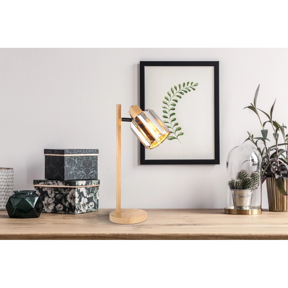 Tischlampe Run Holz Globo 9007371510979