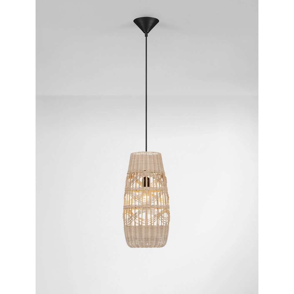 Pendelleuchte Riu Ø 22cm Rattan Lyora 5212017477583