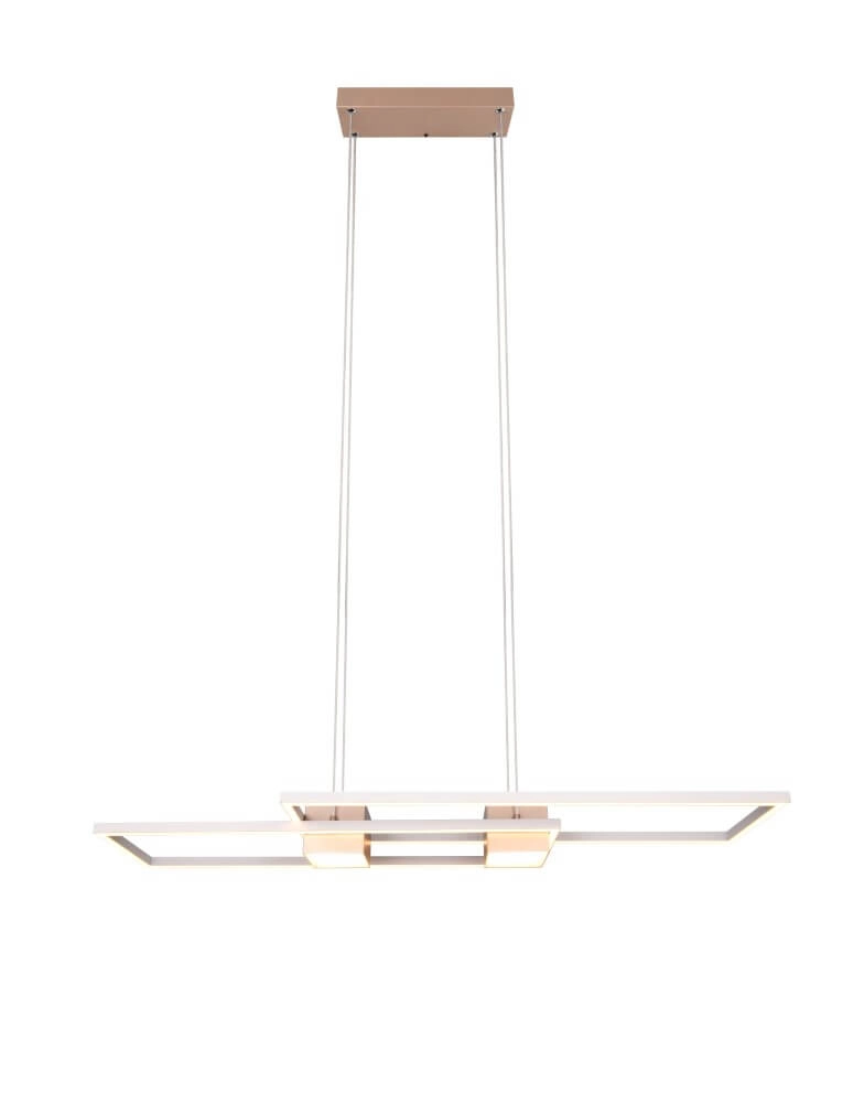 LED-Hängelampe Büro Albany rotes Kupfer Trio 4017807610352