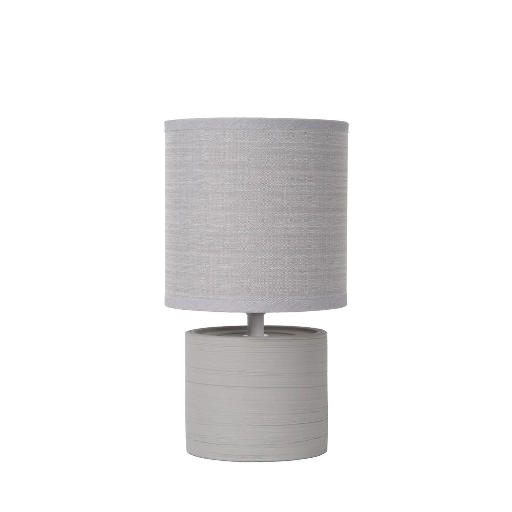Graue Tischlampe Greasby Ø 14cm