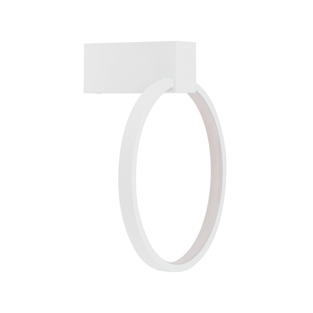 Design-Wandlampe Circolo Led weißer Ø 18 cm