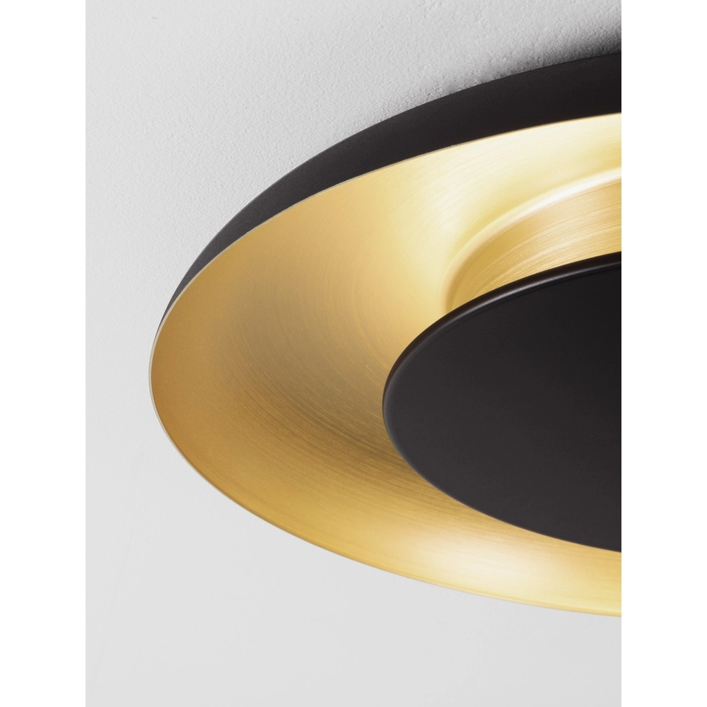 Design-Deckenleuchte Epos Ø 60cm schwarz mit gold Lyora 5212017463210
