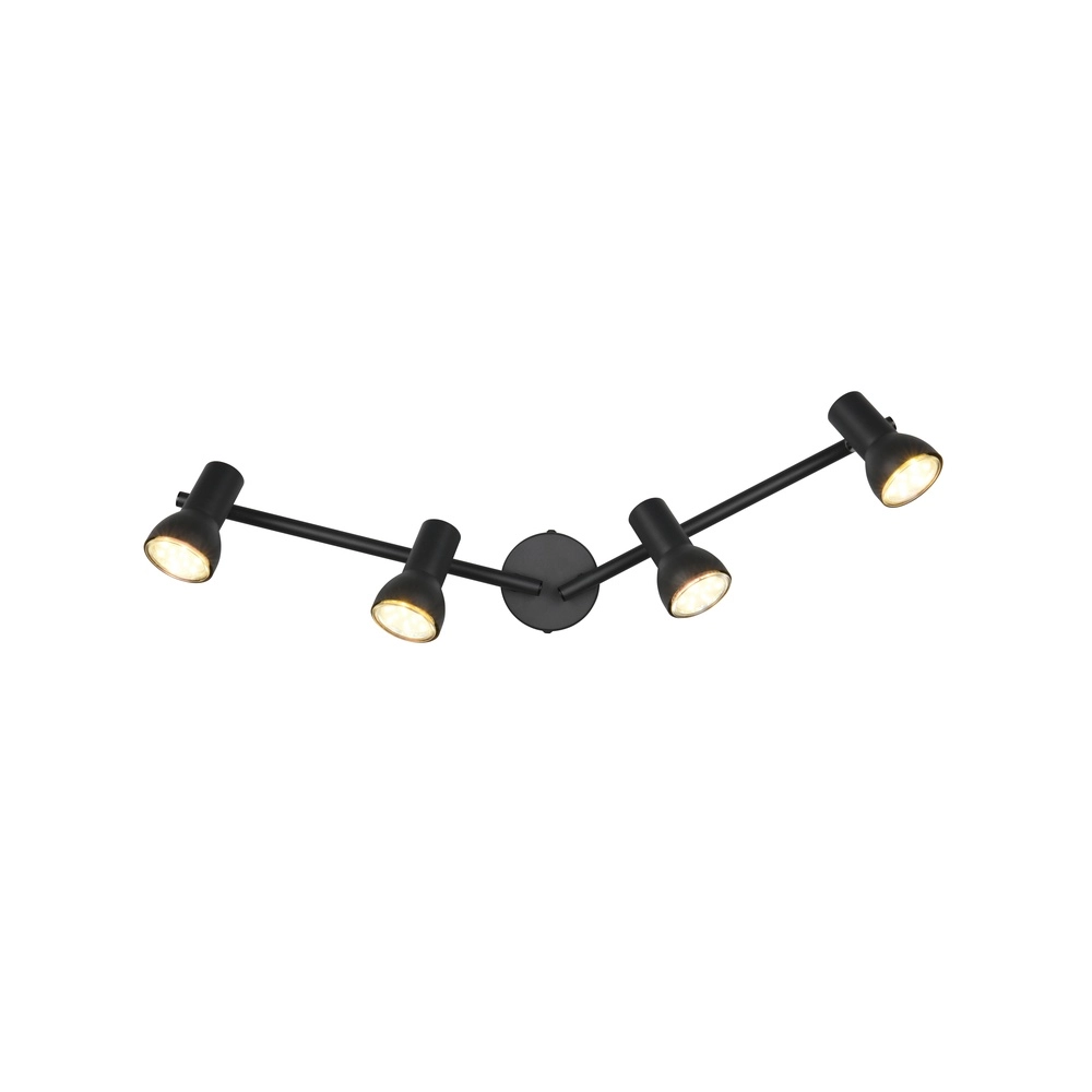 Deckenlampe Cantar schwarz 4-flammig Trio 4017807615944