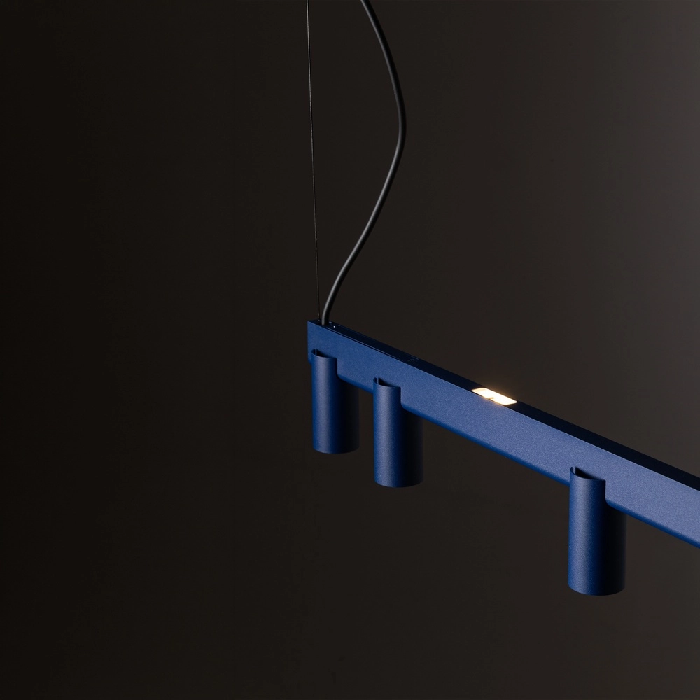 Design-Pendellampe Fourty 8-Licht Marineblau Lyora 5903139122900