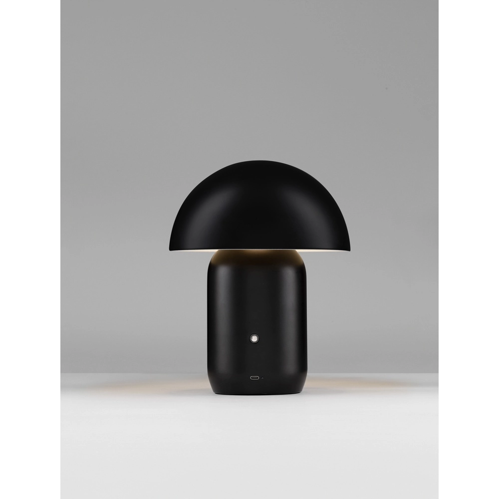 Design-Tischleuchte Pois Wiederaufladbar Schwarz