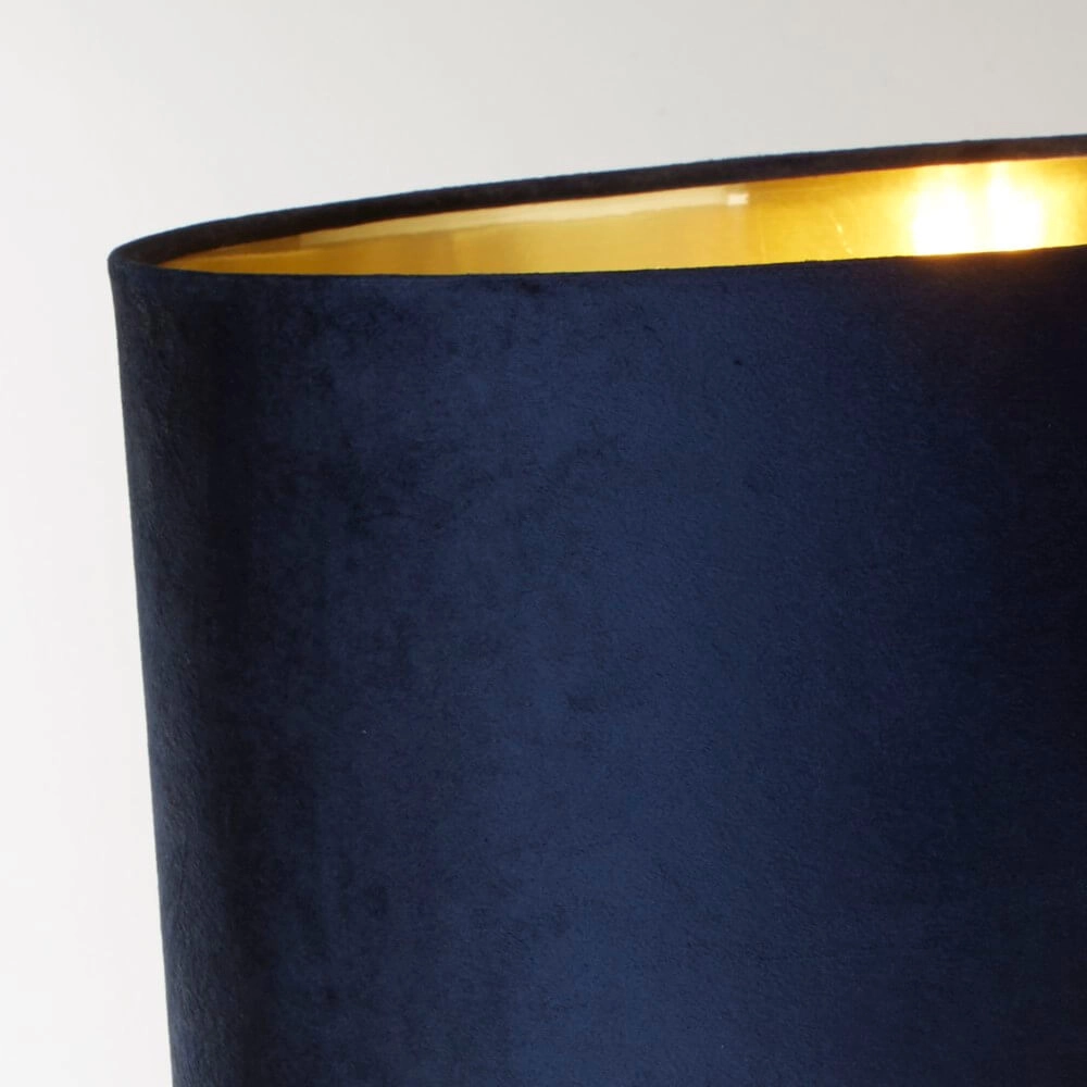Designer-Tischlampe Scarborough Gold mit Dunkelblau Searchlight 5053423257006