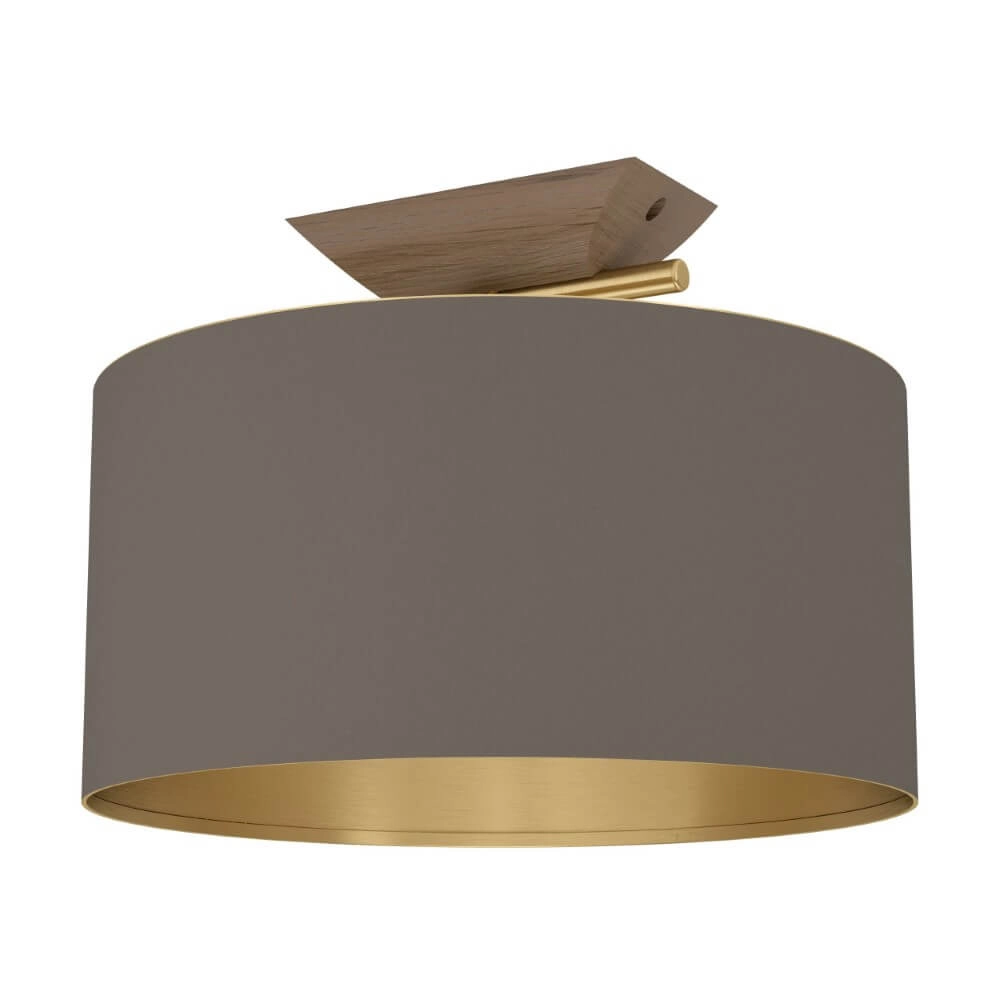 Design-Deckenleuchte Santandria Gold mit braunem Farbton