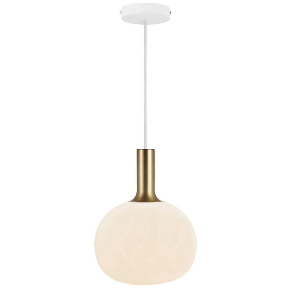 Pendelleuchte aus Glas Alton Kugel Ø 25cm weiß Nordlux 5701581413887