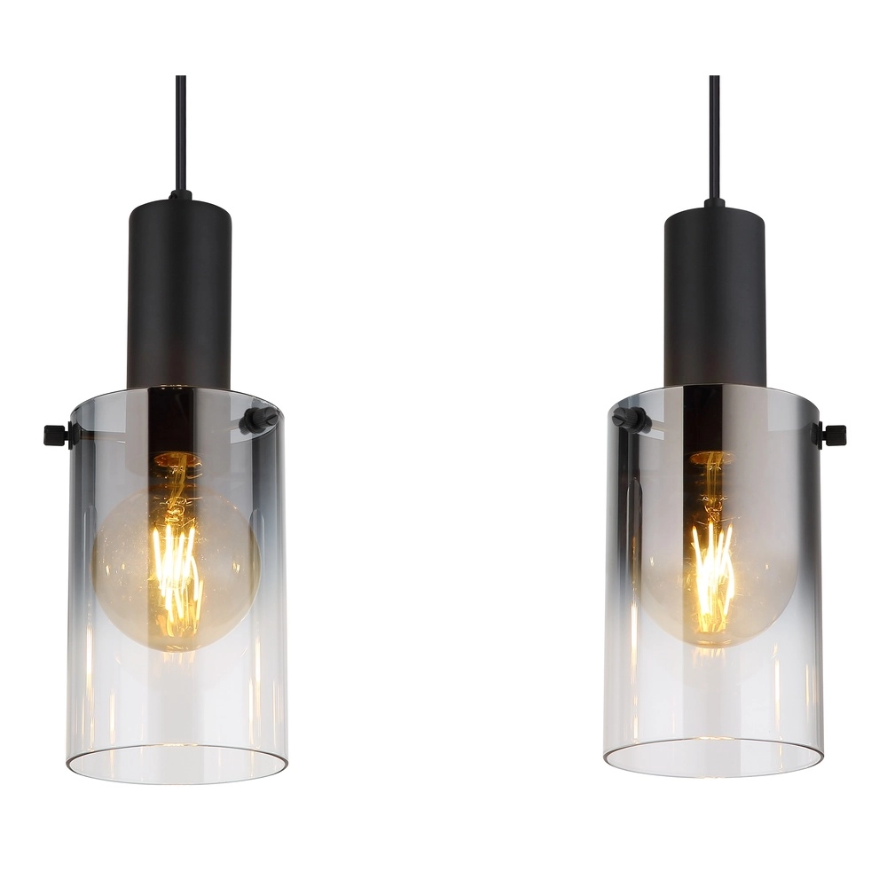 3-Licht Pendellampe Florentina Schwarzes Design Globo 9007371452149