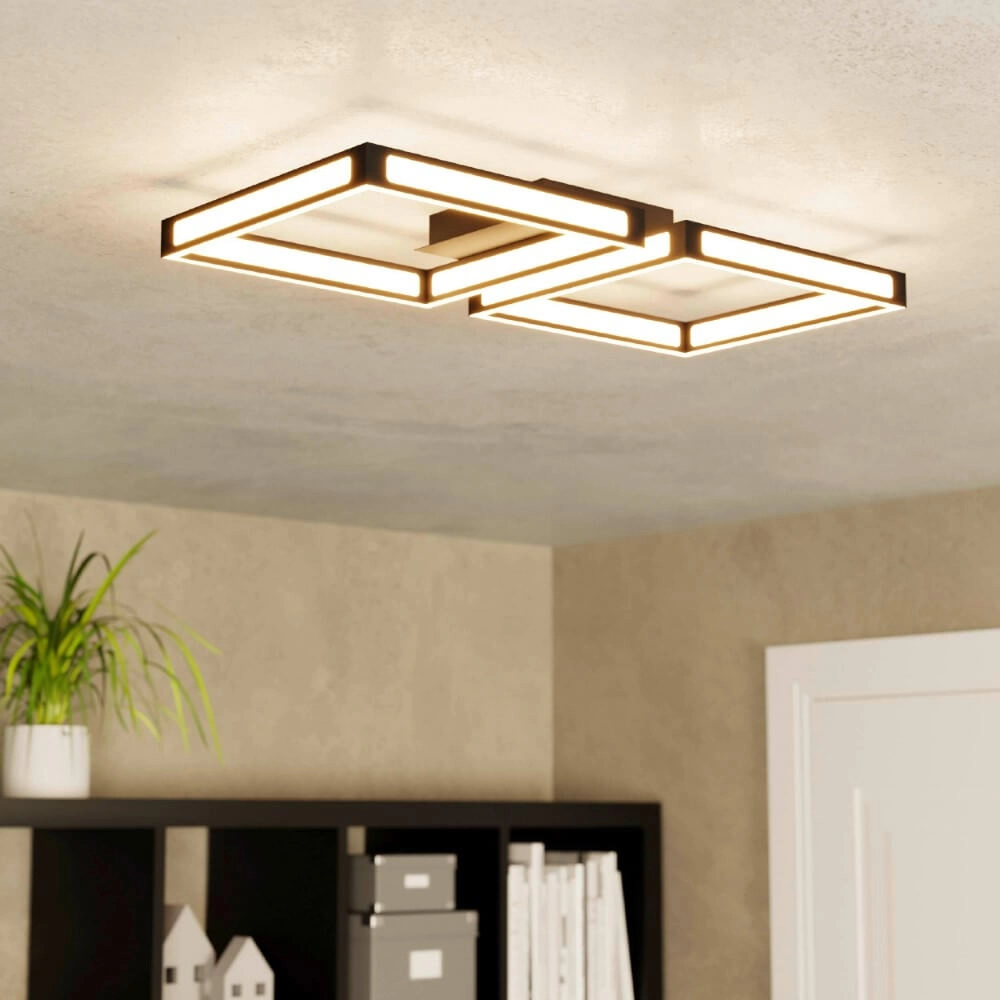 LED-Deckenleuchte Altaflor Schwarz Eglo 9002759997885