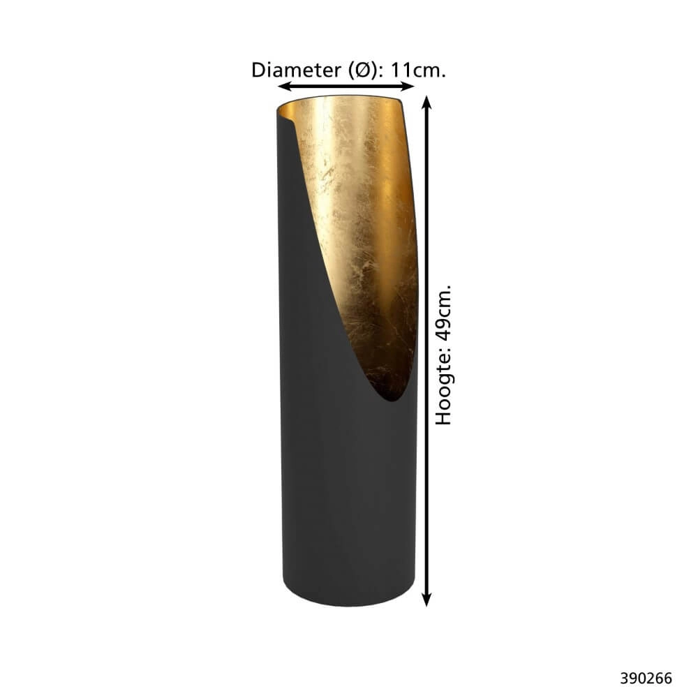 Schöne Tischlampe Prebone schwarzes Gold Stars of Light 9008606262014