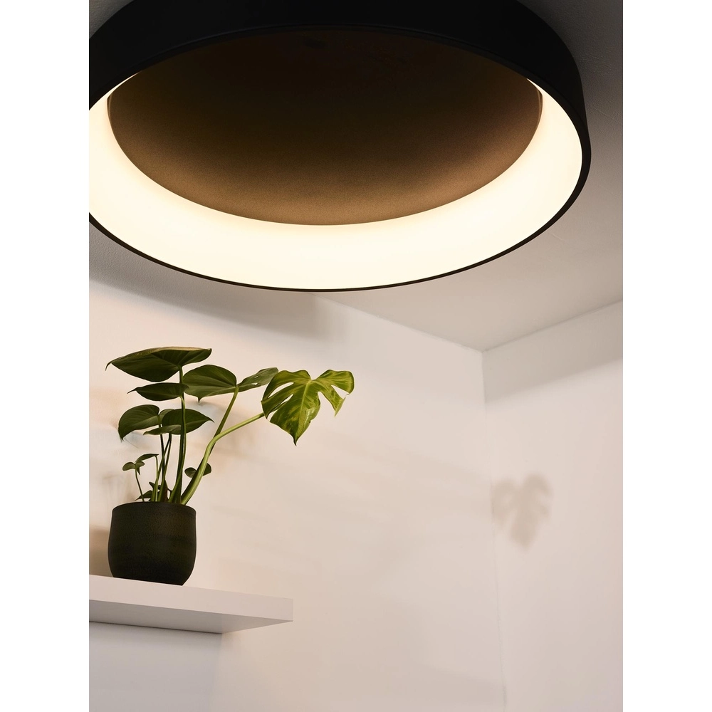 Deckenlicht Talowe Led Ø 80 cm schwarz Lucide 5411212460660