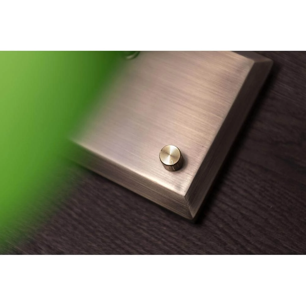 Klassische Bankerlampe Oxford Bronze mit Grün Artdelight 8720701100145