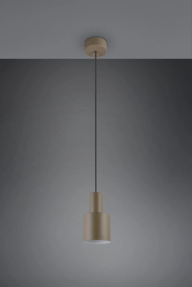 Taupefarbener Anhänger Agudo Ø 12cm Trio 4017807613780