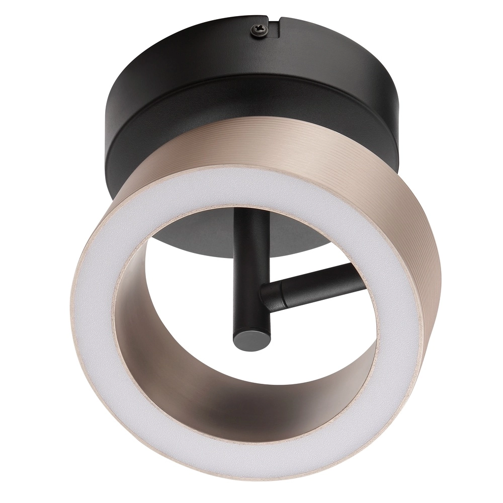 Deckenlampe Axion Schwarz mit Braun Brilliant 4004353477157