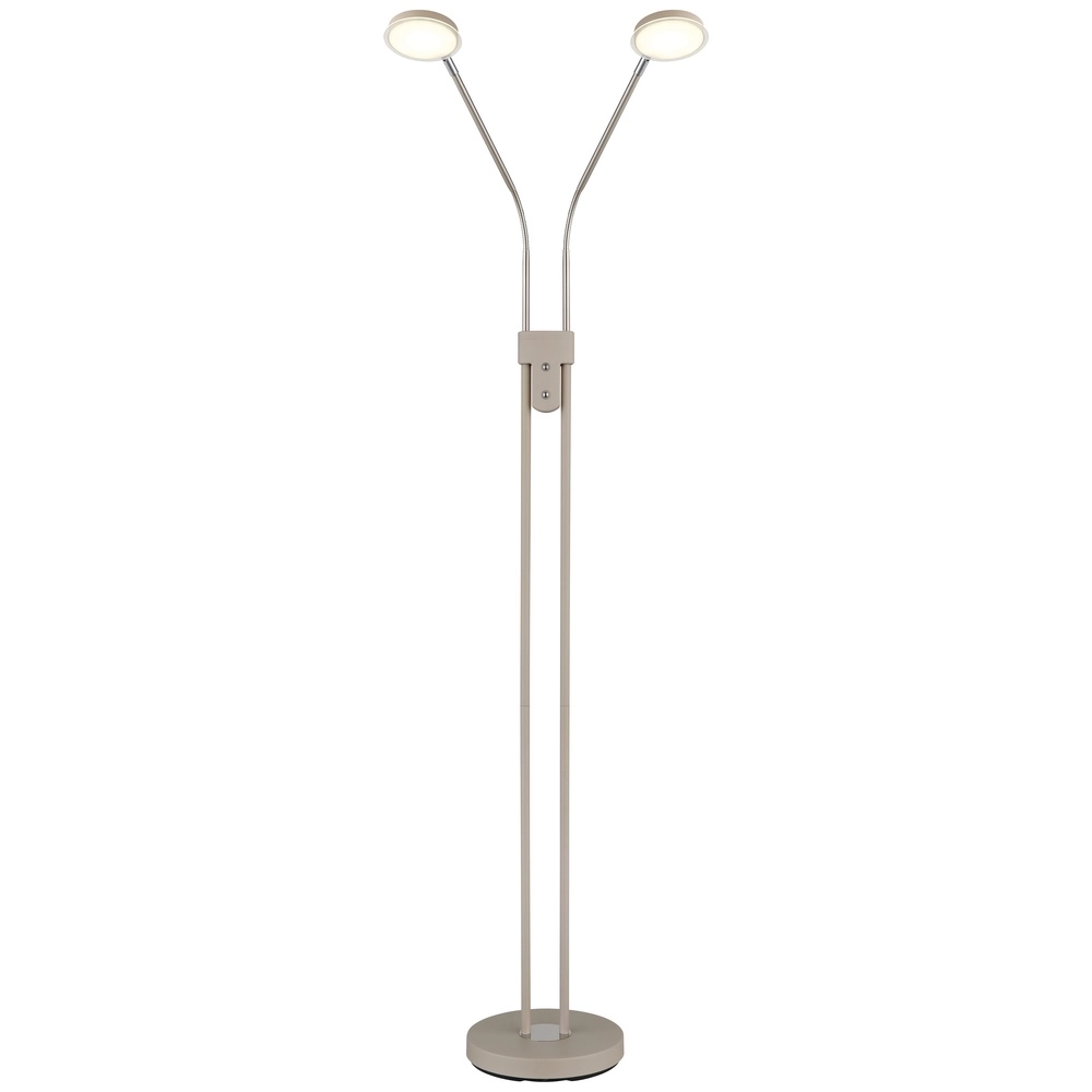 2-Licht-Leselampe Silvio Sandbraun Globo 9007371584048