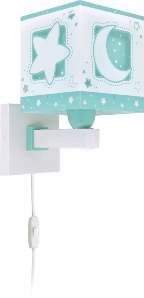 Grüne Wandlampe Moonlight für Kinderzimmer Dalber 8420406001913