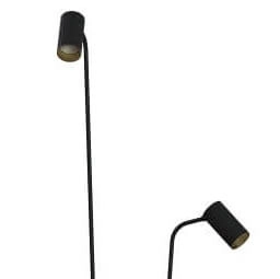 Schwarze Leselampe Mono 2-flammig Lyora 5903139771894