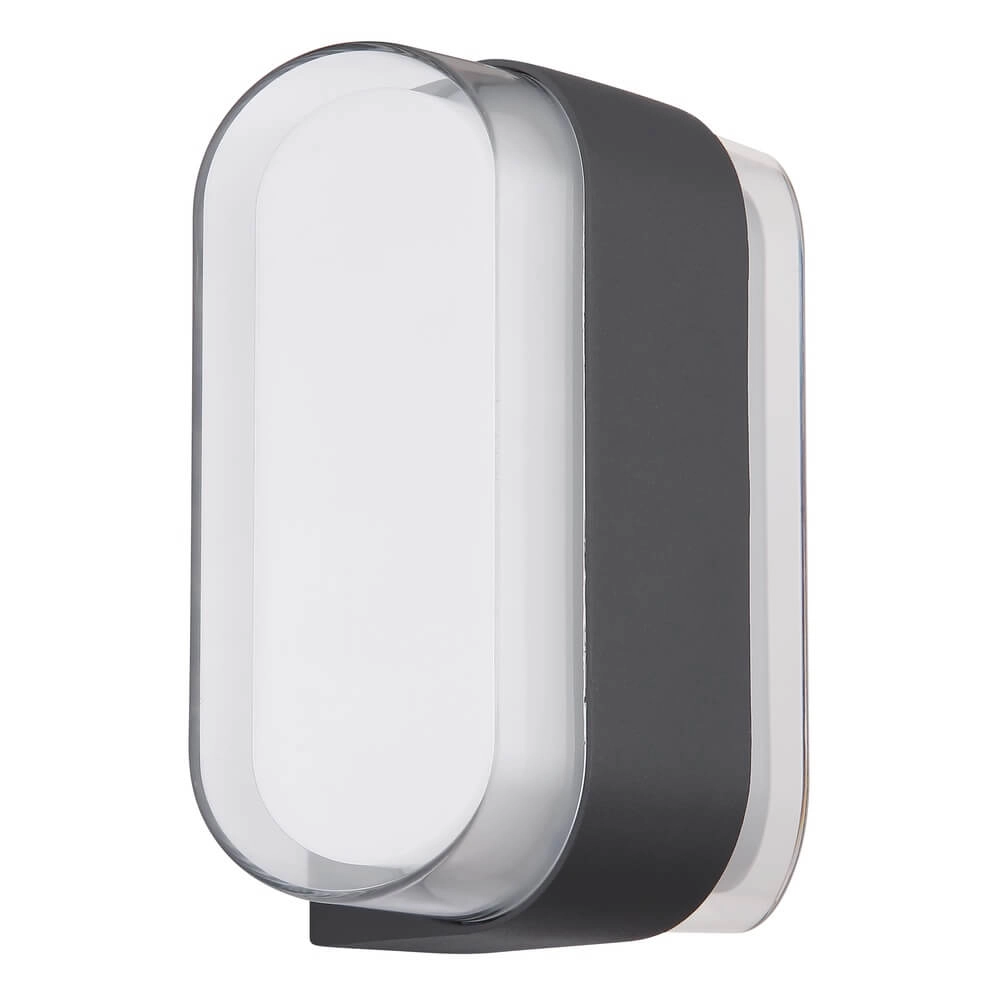 Design-Wandleuchte Plixon anthrazit oval Globo 9007371452439
