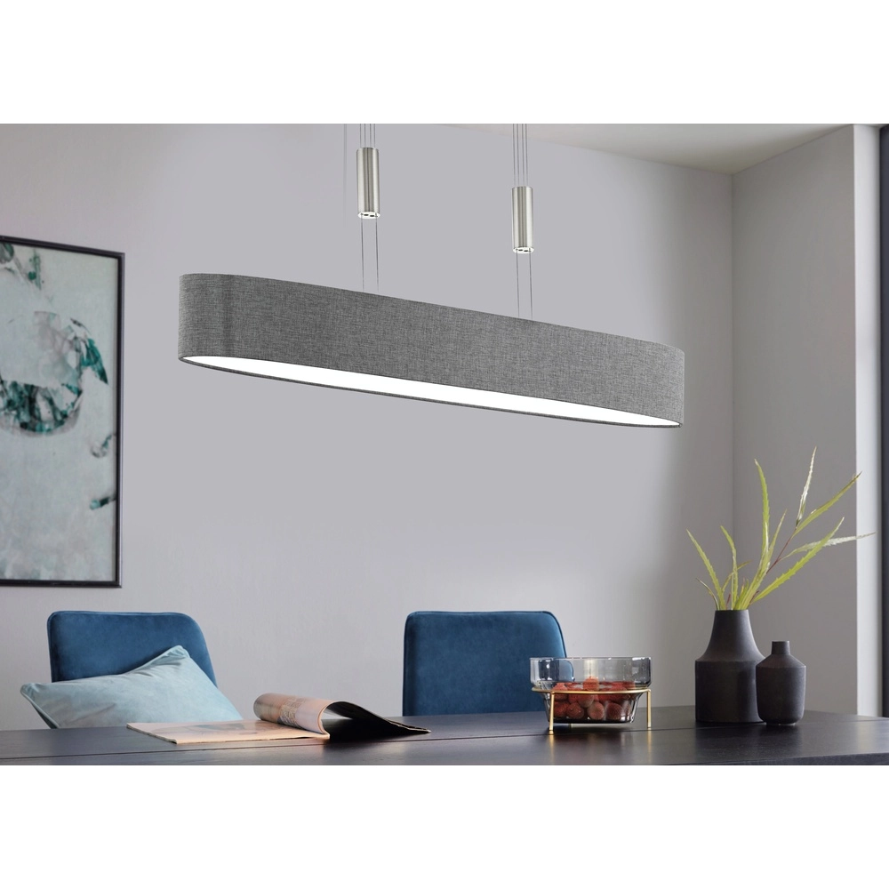 Ovale Pendellampe Romao Nickel und Chrom Eglo 9002759953515
