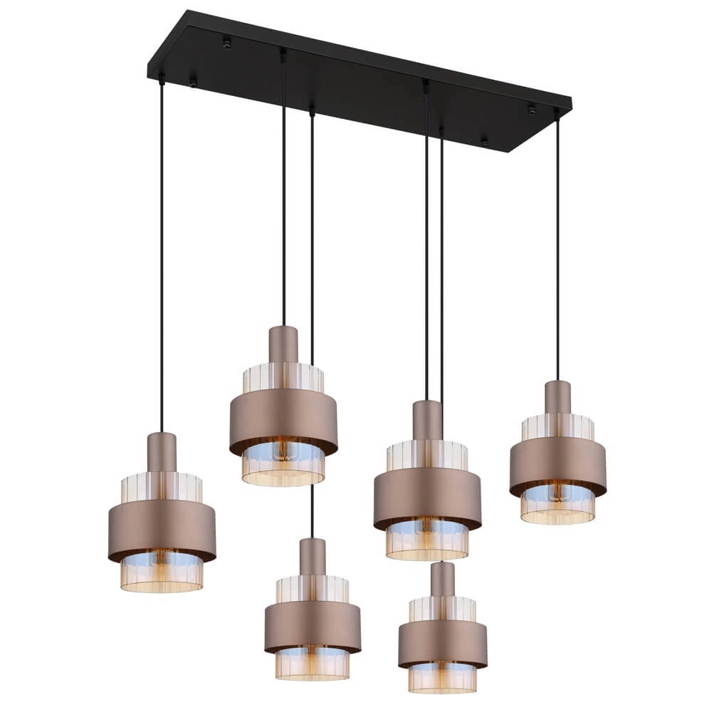 Pendelleuchte Milley Bronze 6-flammig Globo 9007371471676