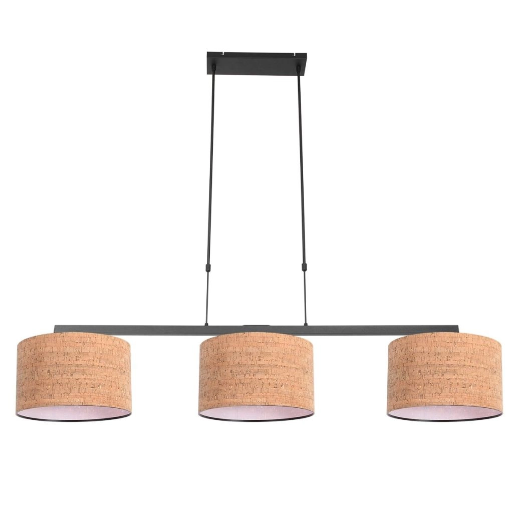 3-Licht Pendellampe Stang mit Korkkappen