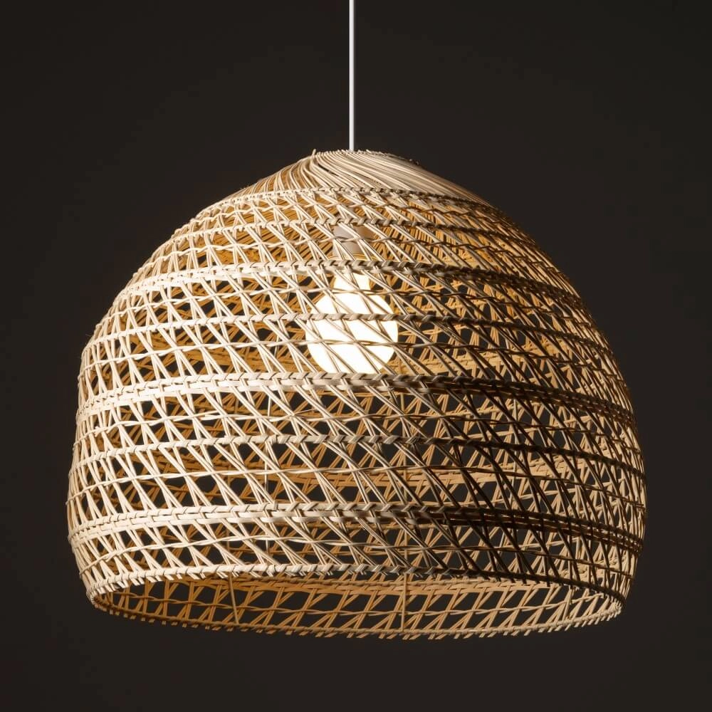 Rattan Pendelleuchte Boho L Ø 60cm Lyora 5903139111522