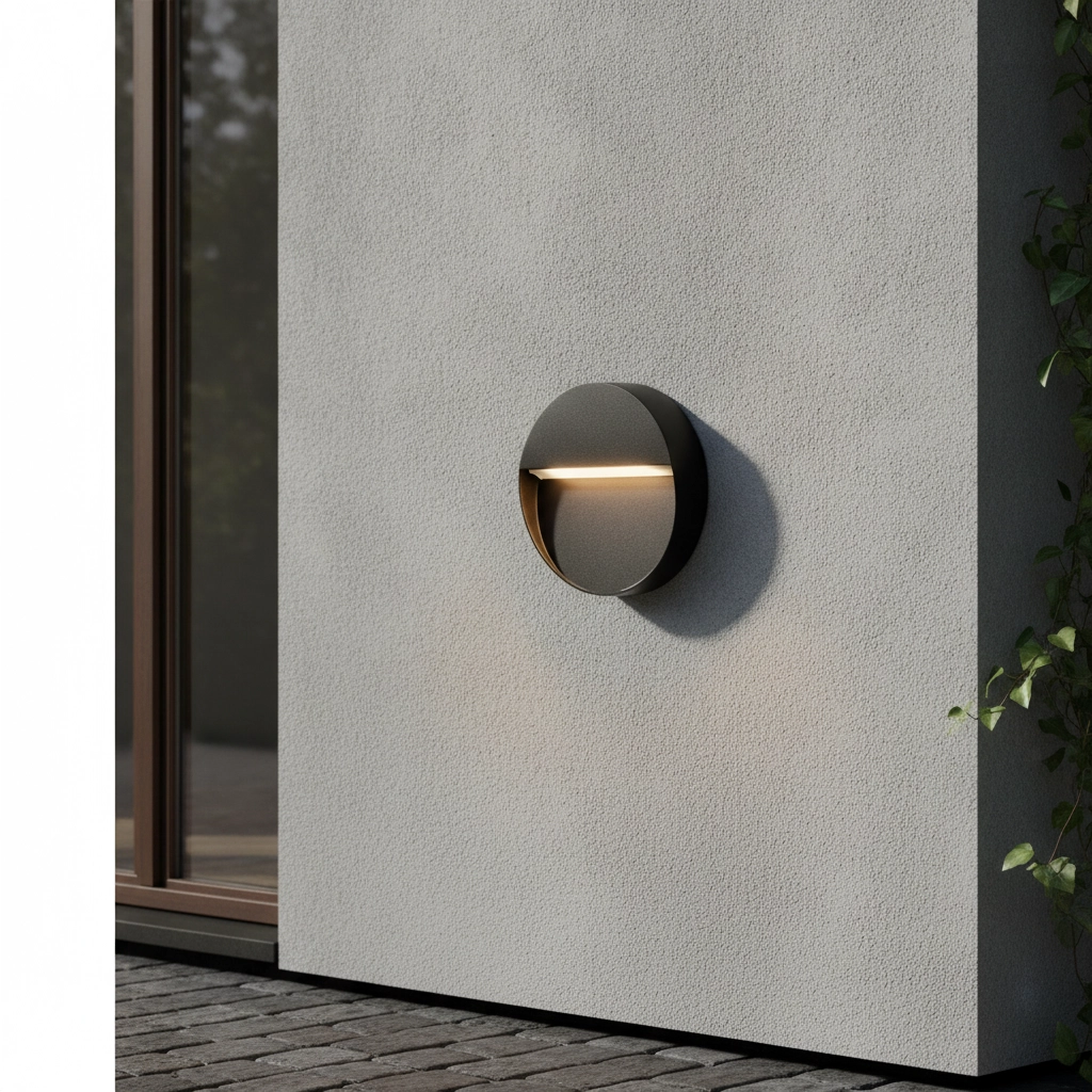 Runde Wandleuchte Nectar Design anthrazit