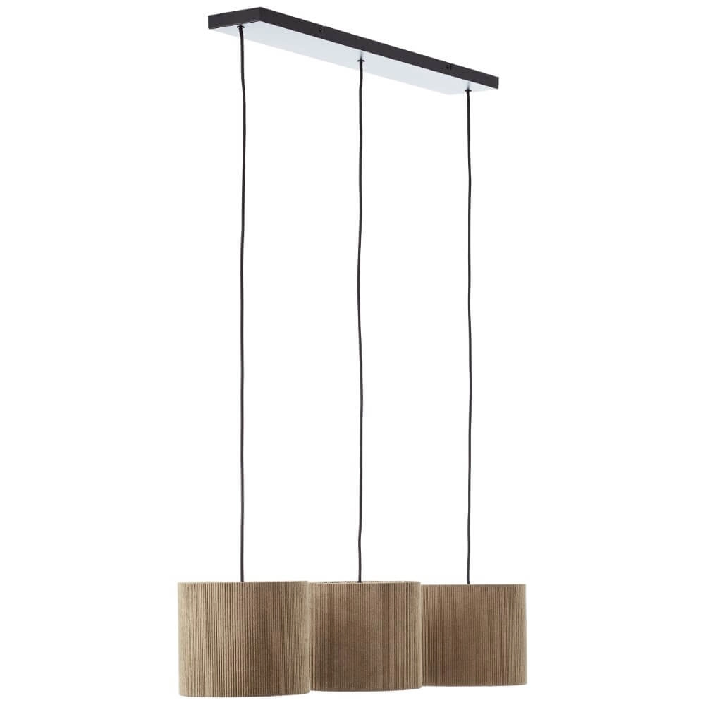 Hängelampe mit 3 Leuchten Tony graues Design Brilliant 4004353446313