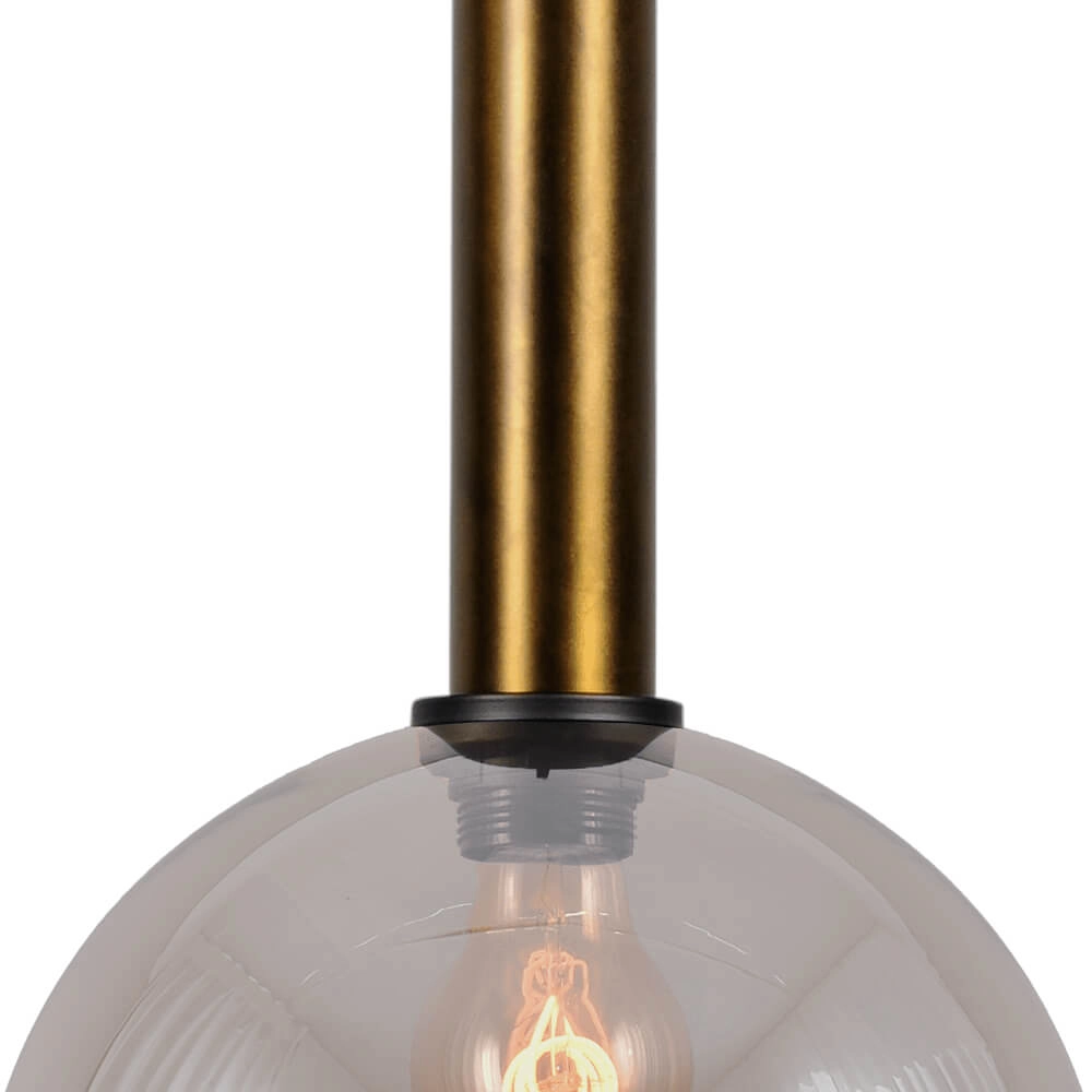 Hängelampe Ø 25cm Bella 2 Antikes Messing mit Goldglas Masterlight 8718121334059