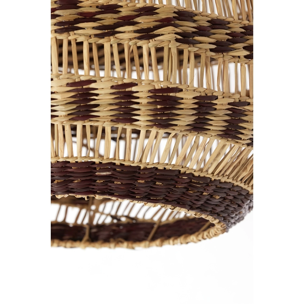 Rattan-Pendellampe Soluna Ø 56 cm – dunkelbraun natürlich Light & Living 8717807836788