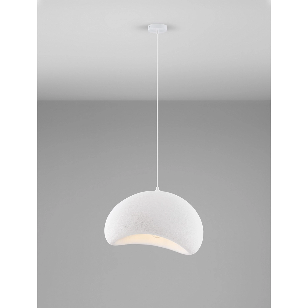 Natürliche Pendelleuchte Aere weiß 50cm Lyora 5212017460783