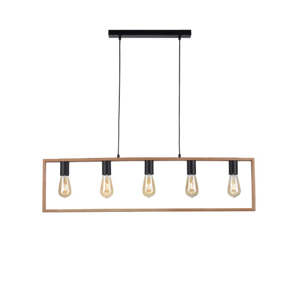 Ländliche Hängelampe Franky 5-Licht Just Light 4043689966447