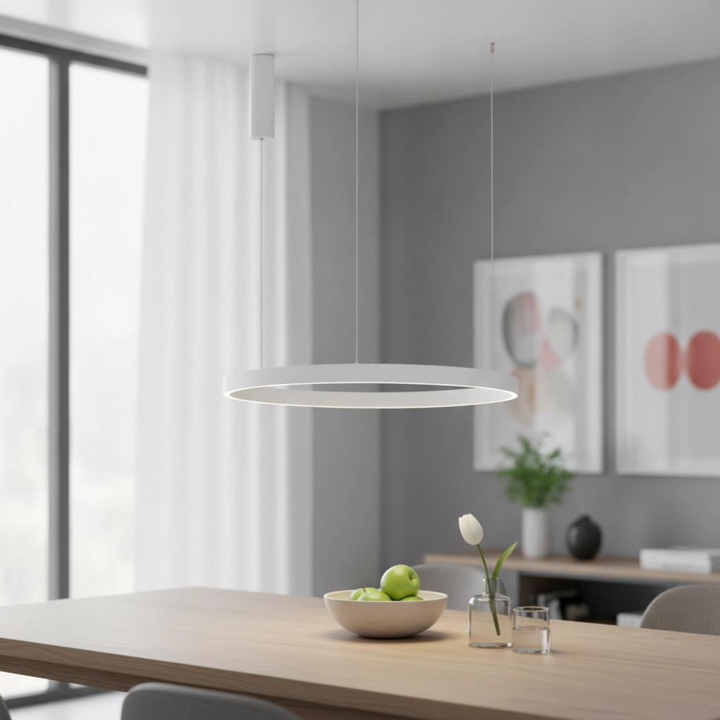 Design-Pendelleuchte Elowen weiß Ø 80cm