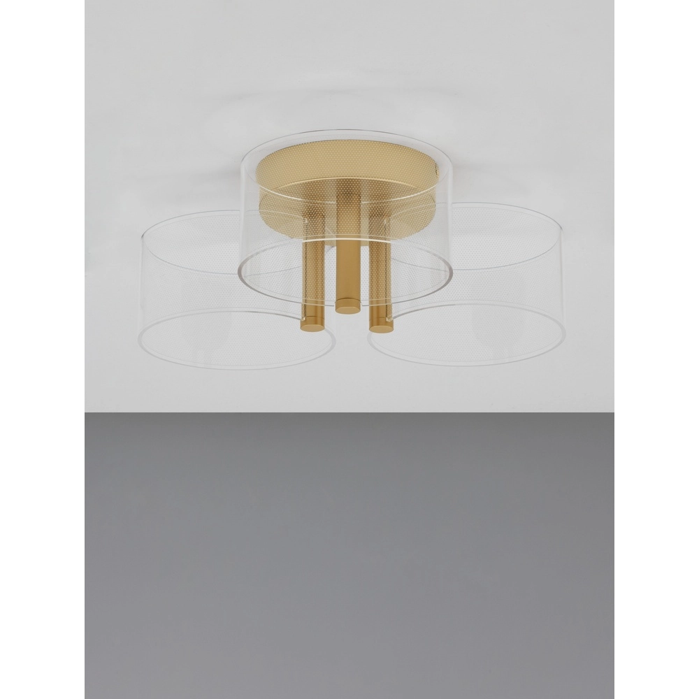 Design-Deckenleuchte Gatlin gold Ø 44cm Lyora 5212017433497