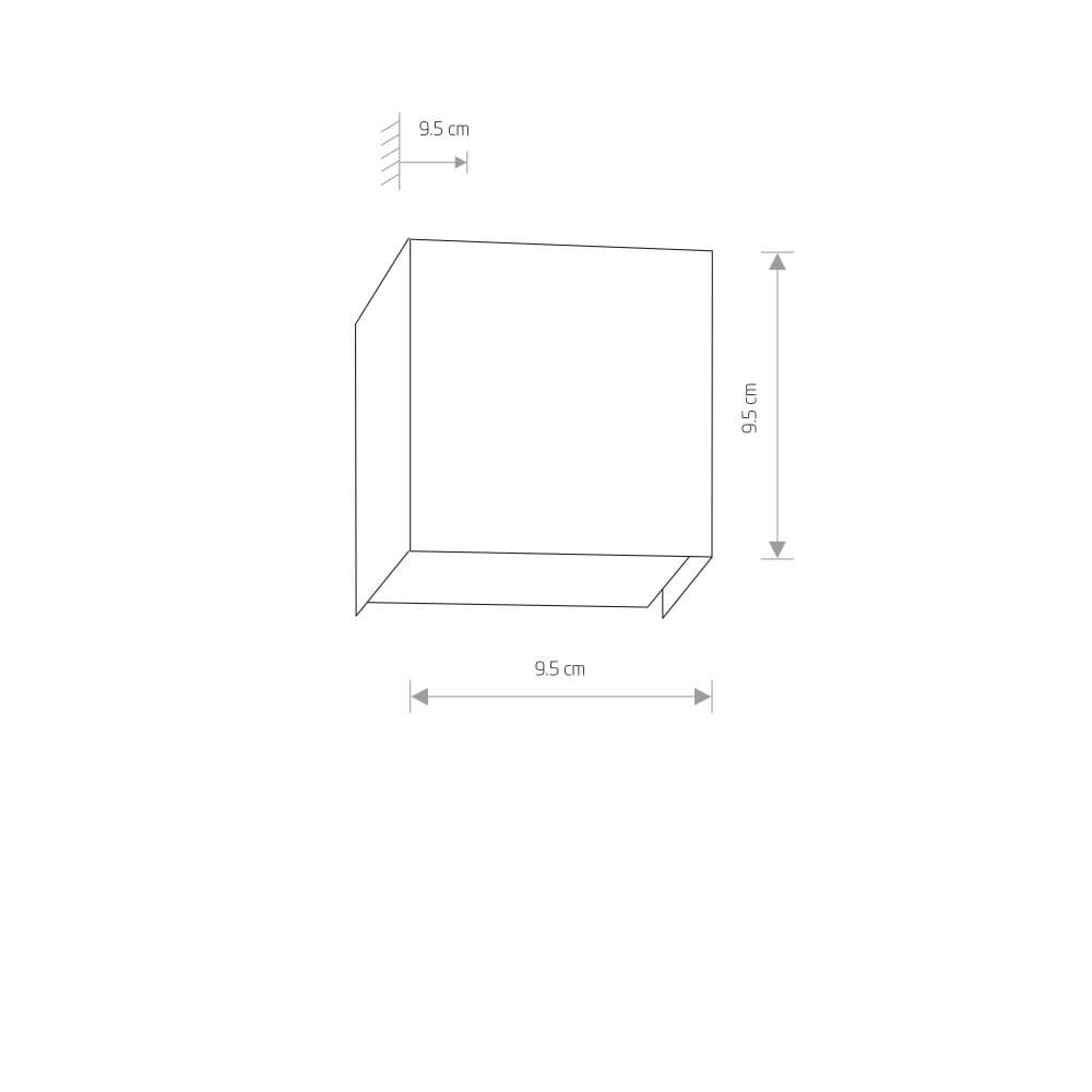 Quadratischer Up- und Downlighter Cube Lyora 5903139527293