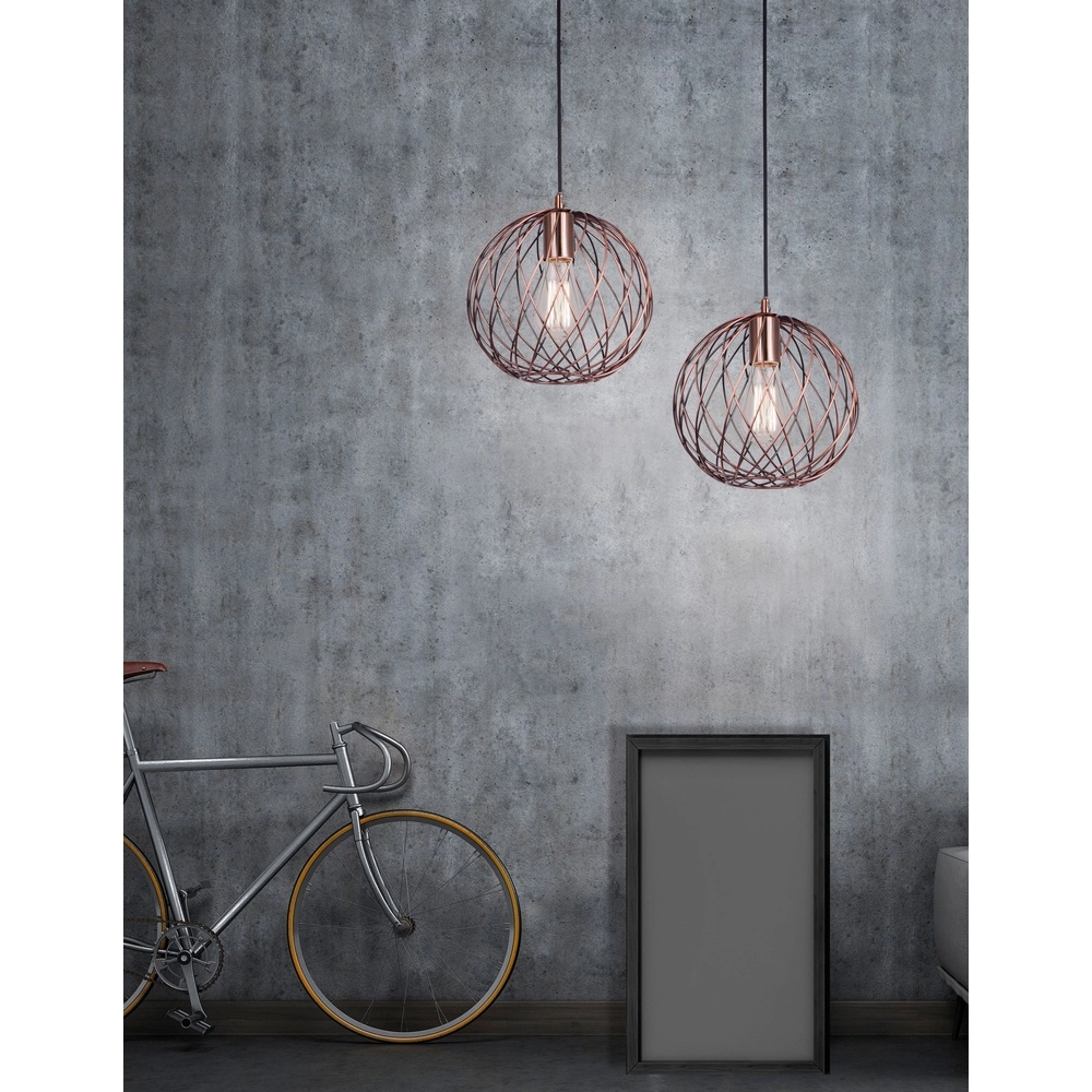 Pendelleuchte Eriberto Ø 25cm rostbraun Lyora 5212017407627