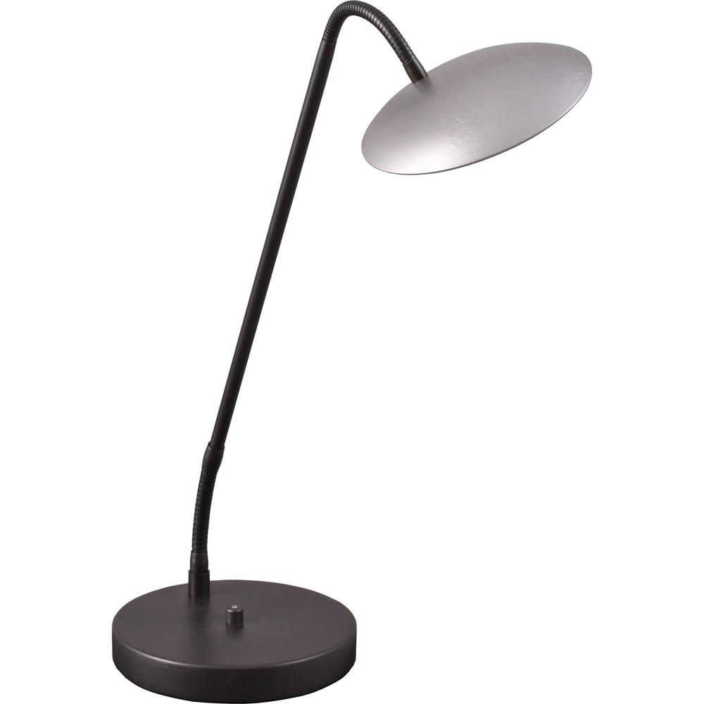 Flex-Tischlampe Scala Schwarz mit Nickel