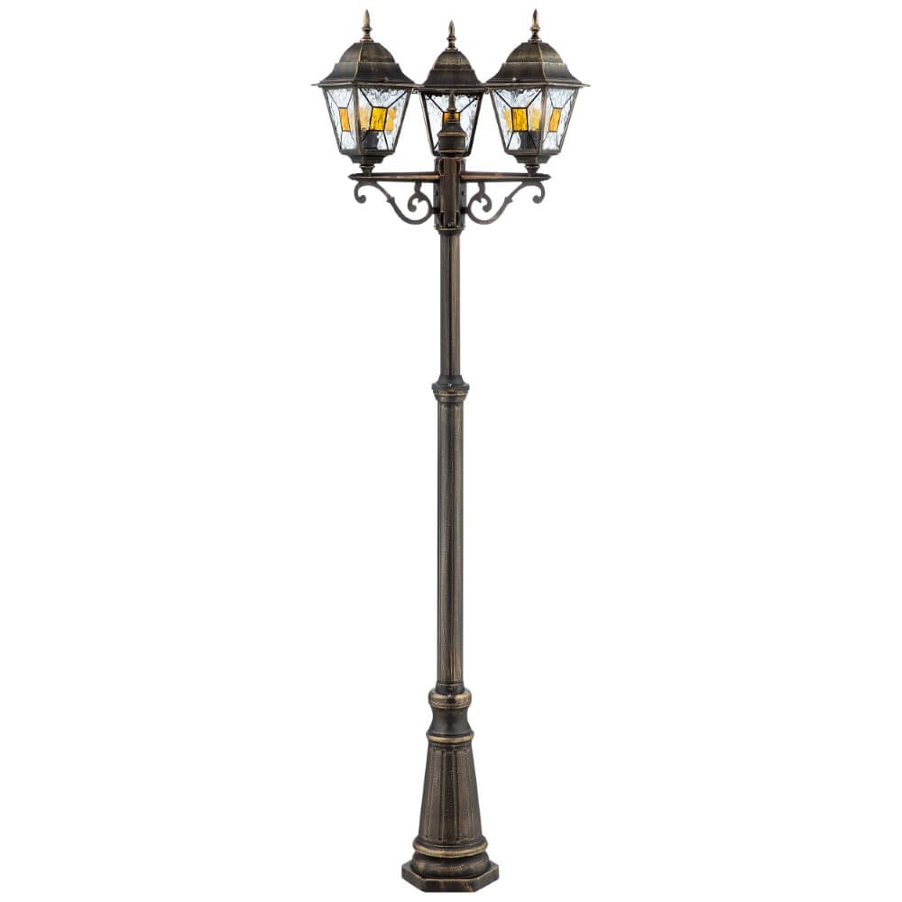 3-flammige Laterne Janel 226cm klassisch Brilliant 4004353349362