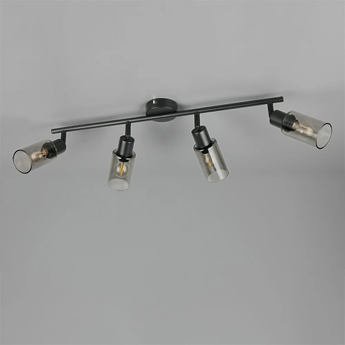 Design-Deckenlampe Mars 4-Licht Schwarz Trio 4017807670516