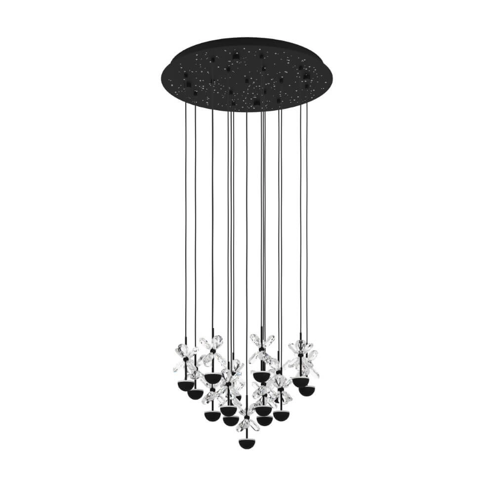 Schwarze Hängelampe Pianopoli 2 Ø 50cm