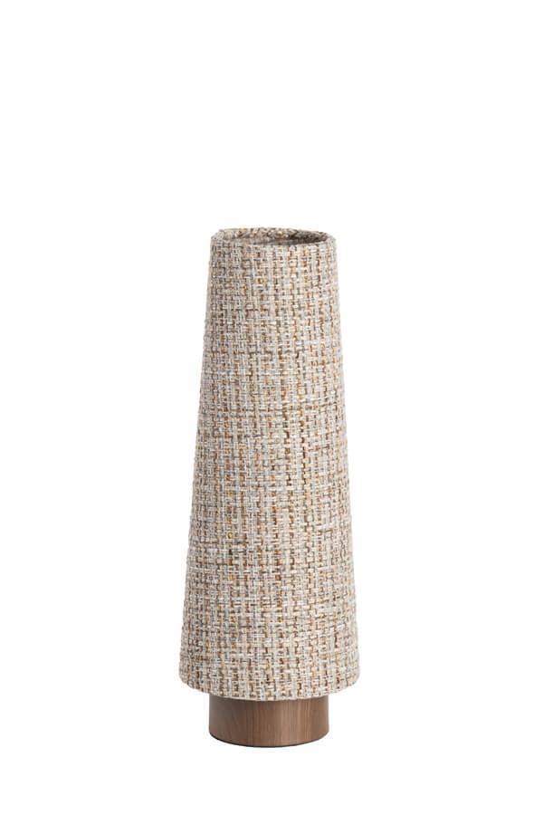 Geflochtene Tischleuchte Howie Holz Ø 15cm Light & Living 8717807759384